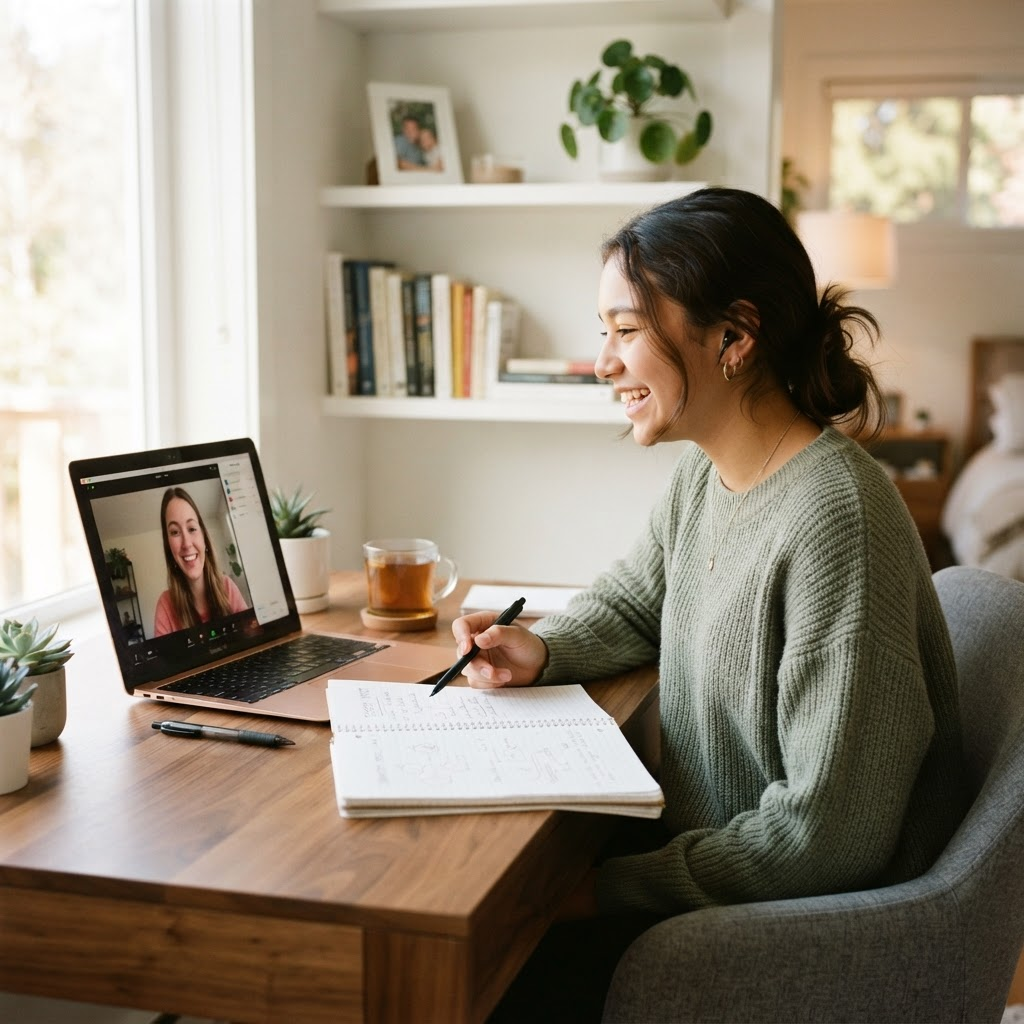 Online tutoring session